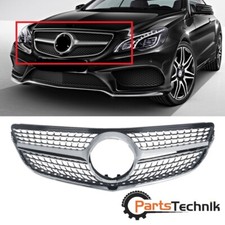 Black/Silver Diamond Grill Fit For W207 E-CLASS Coupe Facelift 2014-2016 2017