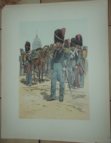 Ancienne gravure militaire - ancienne,