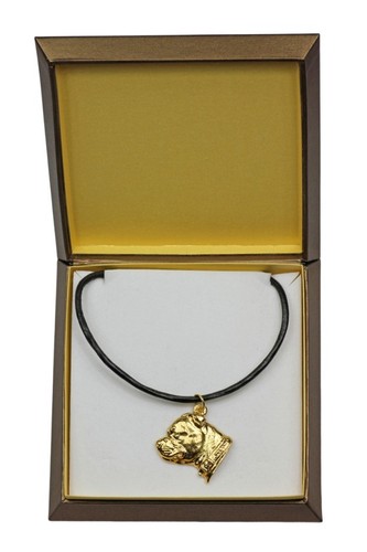 Staffy collier doré - collier, un