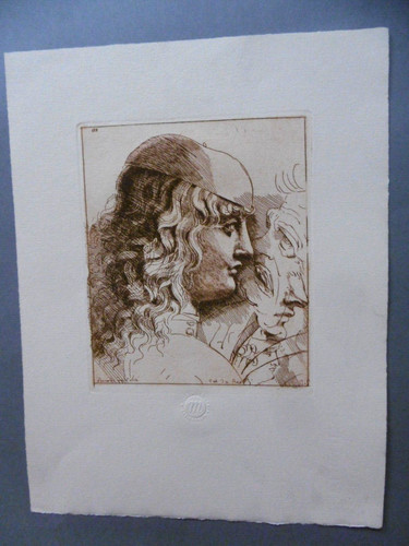 Léonard vinci gravure - léonard, de