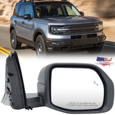 Passenger Right Side Mirror Heated Manual Fold for Ford Bronco Sport 2021-2024