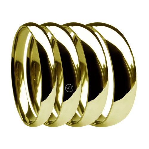 18ct jaune lourd escarpin - jaune,