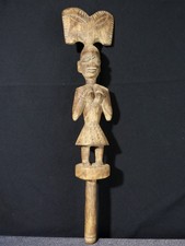 African Statue Sculpture Oshe Shango Wooden African Ethnic Tribal Art 1