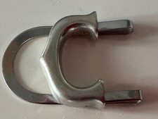 Pince à billets Cartier C Vintage . Argent massif