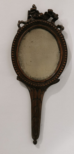 Ancien miroir face main en - ancien, a