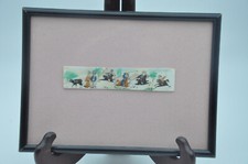 Painting hanging on bone plate? Russian or Slavic cavalry scene? deco