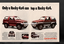 1990 Print Ad for Daihatsu Rocky "Only a Rocky 4X4 can top a Rocky 4X4"
