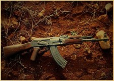 POSTER AFFICHE ARME GUN AK47