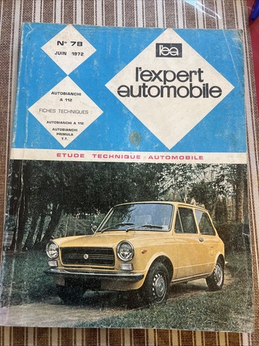 Revue technique autobianchi - technique, a