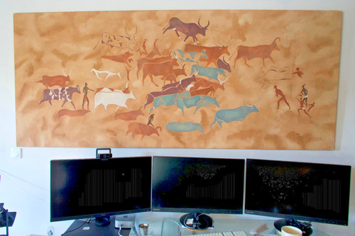 Peinture rupestre tassili - peinture,