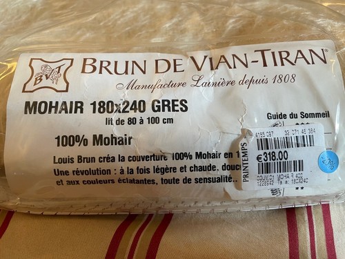 Plaid 100 mohair brun - 100%,