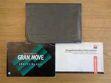Daihatsu Gran Move Owners Handbook/Manual and Wallet