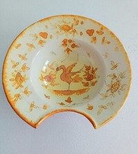 Beard dish, earthenware plate by Martres Tolosane, faiencerie du Matet, 1930