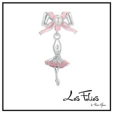 Charm Ballerine Rose Perle Danse En Argent 925 - Les Folies (Modèle Pandora)
