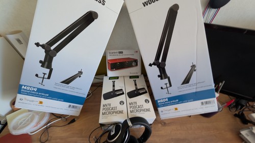 Setup podcast shure mv7x - setup,