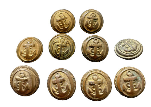 Boutons marine - boutons,