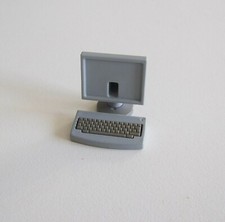 PLAYMOBIL (1339) EQUIPMENT - Light Grey Virgin Desktop Computer