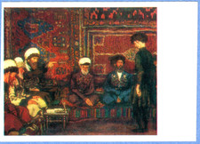 E.Lanceray (Lancere) 1980 Russian postcard SHAMIL WITH MURIDS