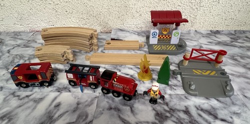 Circuit train pompier brio - train,