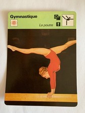 CARTE EDITIONS RENCONTRE 1977 - GYMNASTIQUE - VERA CASLAVSKA - LA POUTRE