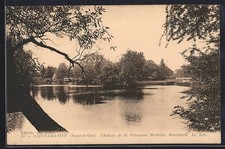 Old postcard Saint-Gratien, Château de la Princesse Mathilde Bonaparte, Le Lac 1923 