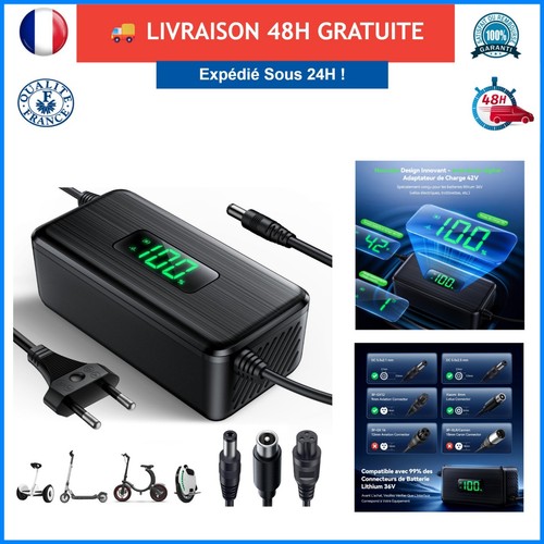 Chargeur 42v trotinette - 42v, 2a