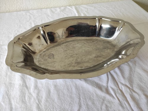 Plat service ovale - creux, en