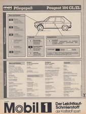 Peugeot 104 GL - Care Passport