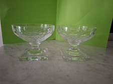 2 Coupes Champagne Gondole Val St Lambert Ecailles . Rare !