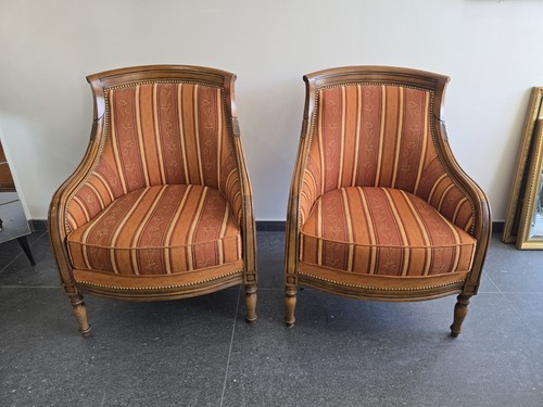 Paire fauteuils bergères - de,