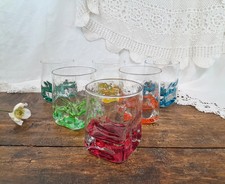 6 Verres à Whisky colorés