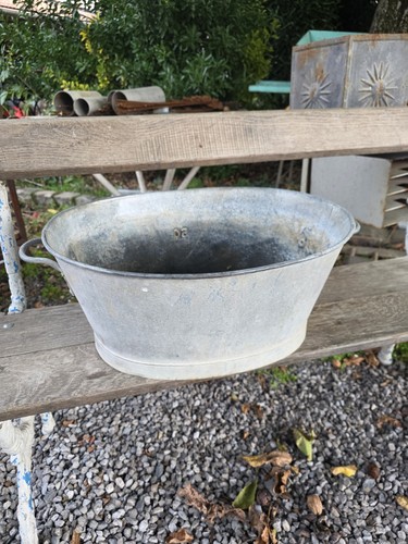 Bassine zinc ancienne - zinc,