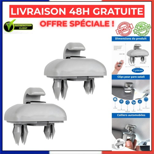 Lot clips pare - 2, pare-soleil