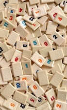 Rummikub Bulk Assorted Number Tiles 300+ Total - 3.1 Pound Bag Crafts Art Parts