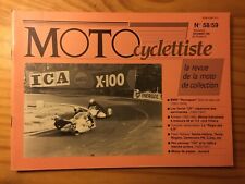 revue moto Le Motocyclettiste N° 58 59 1989 BMW Rennsport Terrot CP Villiers etc