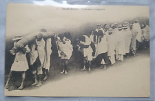 CPA OLD POSTCARD MADAGASCAR BURIAL MALAGASY WORK OF THE PRIESTS