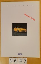 TVR CERBERA 4.2/ SPEED SIX/ 4.5 Prospectus Anglais 6 pages 1998