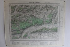 Ancienne Carte IGN La Côte-Saint-André 1/50000 type 1922 (74598)