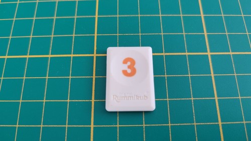 Tuile chiffre orange - tuile,