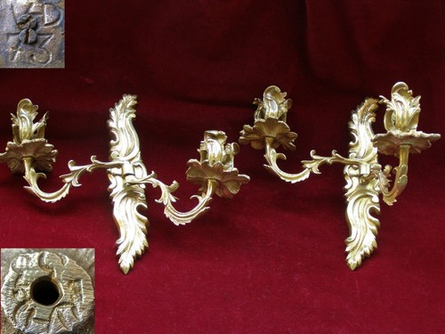 Anciens bougeoirs appliques - anciens,