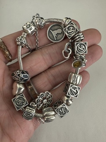 Bracelet charm pandora initial - charm,