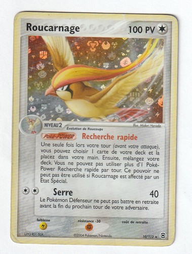 Carte pokemon roucarnage - carte,