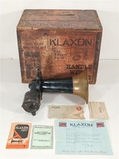 Klaxon 20-L 1917 Brass Ahooga Horn Cadillac Lincoln Ford Model T Antique Vintage