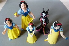LOT 5 FIGURINES DISNEY BLANCHE NEIGE DONT 1 BULLYLAND MADE IN GERMANY