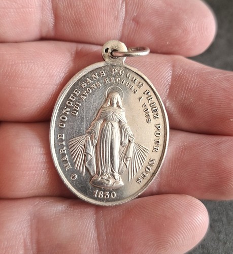 Ancien pendentif argent - ancien, en