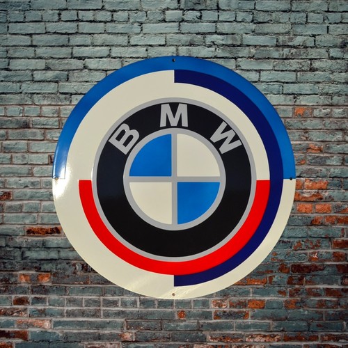 Plaque émaillée bmw logo - émaillée,