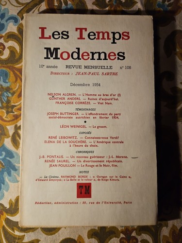 Les temps modernes - modernes, jean-paul