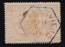 Album Special  Belgium  Scott # Q5  80c  Coat of Arms Parcel Posts VF Used