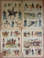 LOT DE 4 PLANCHES ORIGINALES MILITARIA-IMAGERIE ARTISTIQUE/EDITION D'ART.SERIE 2