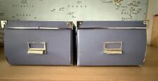 DISCONTINUED Set of 2 Pair IKEA Blue Kassett DVD Storage Box CDs/DVDs/Photos VTG